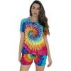 Tie Dye Bright Swirl Short Sleeve