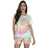 Tie Dye Pastel Swirl Short Sleeve