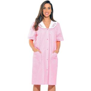 Dreamcrest Short Sleeve Duster Housecoat(Coral)