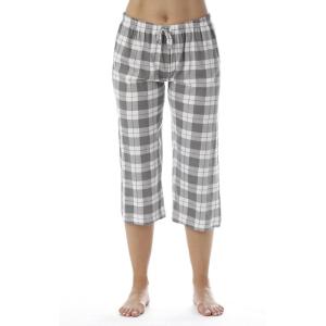 Just Love 100% Cotton Women Pajama Capri Pants Sleepwear(Grey)