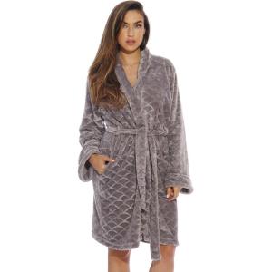 Just Love Kimono Robe Bath Robes for Women(Light Grey)