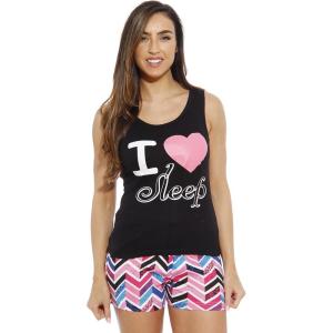 Just Love Sets Woman Pajamas(I Love Sleep Black New)