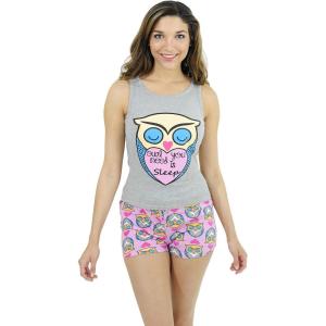 Just Love Sets Woman Pajamas(Owl You Need is Sleep Grey)