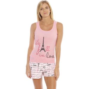 Just Love Sets Woman Pajamas(Paris Love Pink)