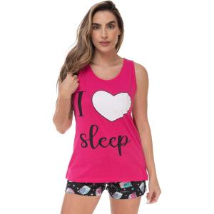 Just Love Sets Woman Pajamas(Pink – Sleeping Owls)