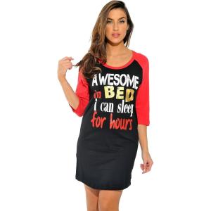 Just Love Sleep Dress for Women(Black – Awesome in Bed)