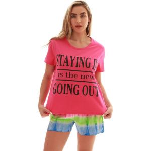 Just Love Tie Dye Shorts Set for Women(Tie Dye Rainbow)