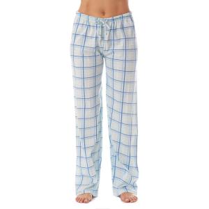 Just Love Women Plaid Pajama Pants Sleepwear(Blue Plaid)
