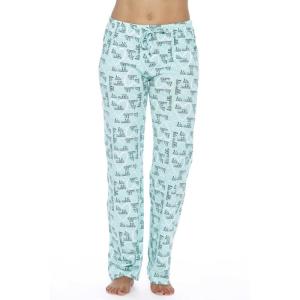 Just Love Womens 100% Cotton Pajama Pants(Cuddle Me Mint)