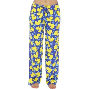Just Love Womens 100% Cotton Pajama Pants(Rubber Ducky Royal)