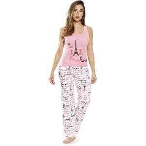 Just Love Womens Pajama Pant Sets(Love Paris – White)