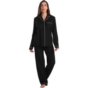 Just Love Womens Pajama Set(Solid Black)
