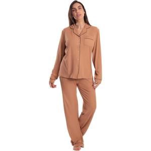 Just Love Womens Pajama Set(Solid Camel)
