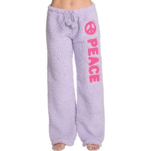 Just Love Women’s Plush Pajama Pants(Lilac – Peace)