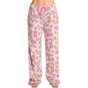 Just Love Women’s Plush Pajama Pants(Pink – Sleep Smiley)