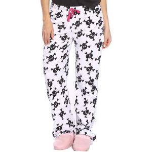Just Love Womens Plush Pajama Pants(Skulls)