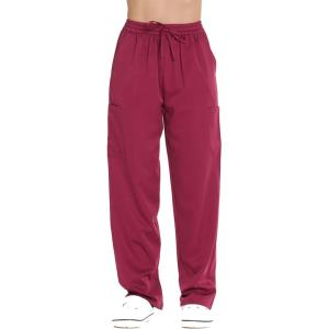 Just Love Women’s Solid Stretch Scrub Pants Nursing Uniform Cargo Work Bottoms(Burgundy)