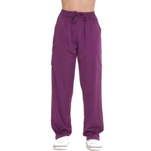 Just Love Women’s Solid Stretch Scrub Pants Nursing Uniform Cargo Work Bottoms(Eggplant)