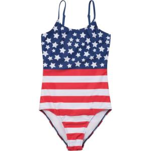 Just Love Girls’ One Piece Swimsuit – UPF 50+ Bathing Suit for Kids(Americana)