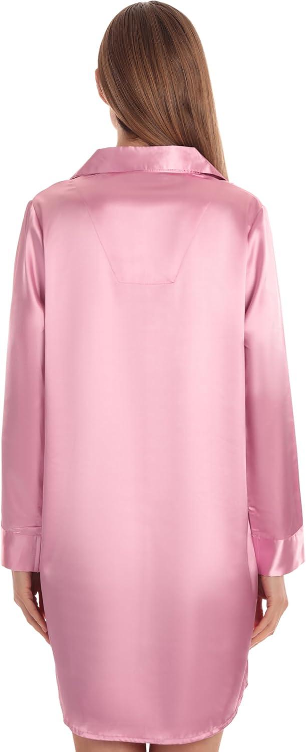 imageJust Love Long Sleeve Nightgown SleepwearPink Solid