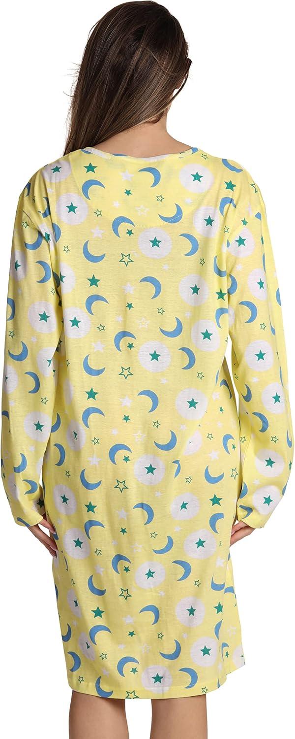 imageJust Love Long Sleeve Nightgown SleepwearYellow Celestial Glow