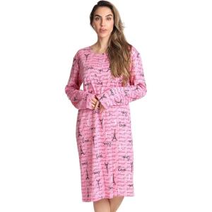 Just Love Long Sleeve Nightgown Sleepwear(Pink – Paris)