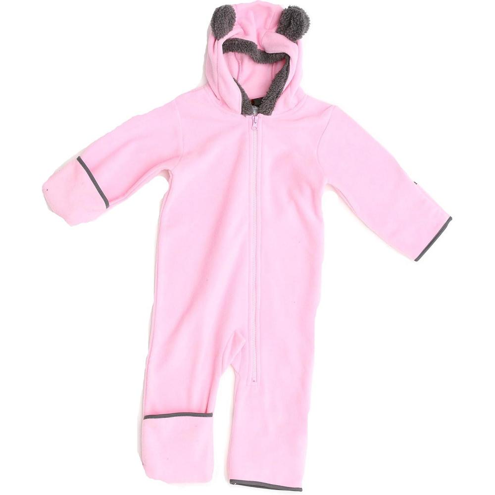 imageJust Love Fleece Baby Girl Bunting Pram SnowsuitLight Pink  Charcoal