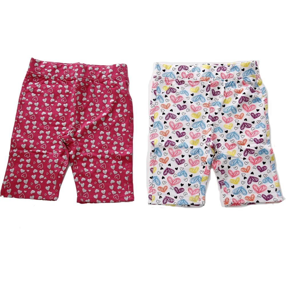 imageJust Love Girls Bermuda Shorts Pack of 2Hearts  Fuchsia