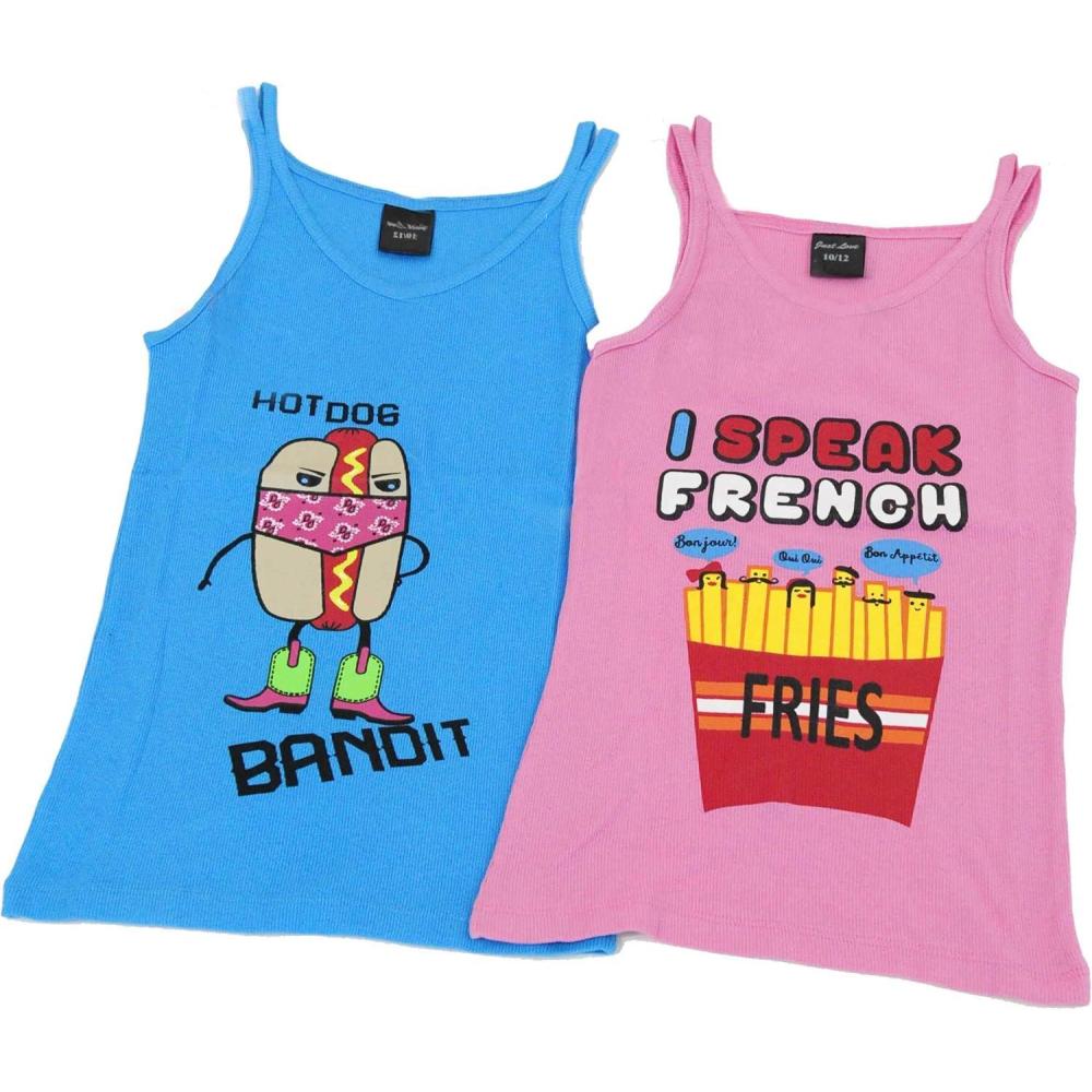imageJust Love Tank Tops for Girls Pack of 2Pink Turquoise
