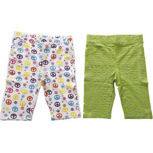 Just Love Girls Bermuda Shorts (Pack of 2)(Peace / Lime)