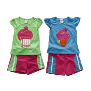 Just Love Two Piece Short Set (Pack of 2)(Green / Blue)