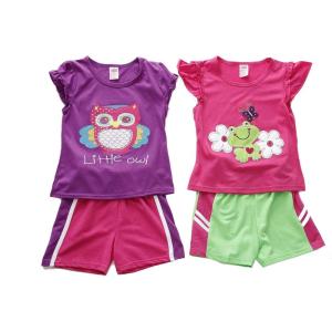Just Love Two Piece Short Set (Pack of 2)(Purple / Pink)