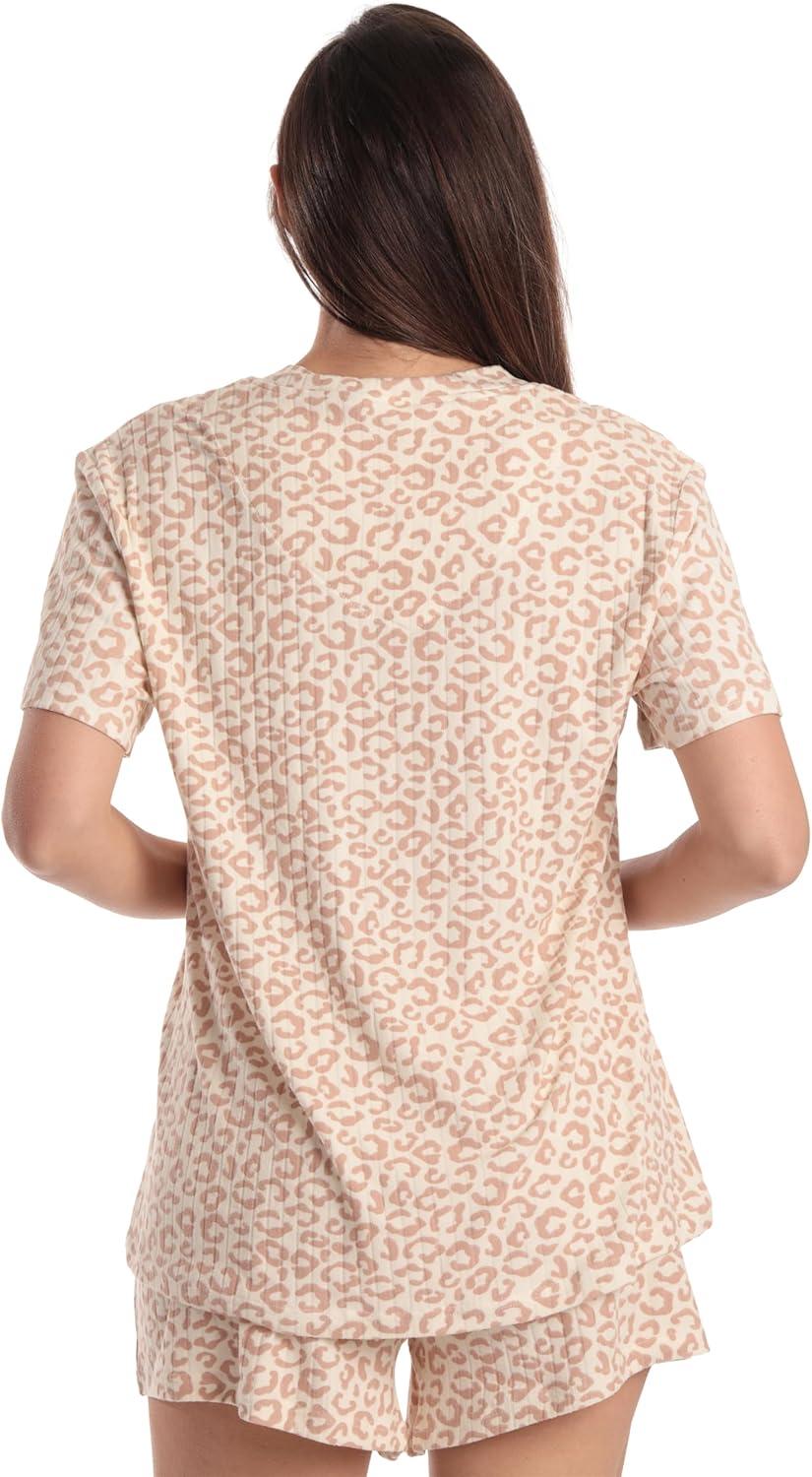 imageJust Love Womens Pajama SetSoft Cheetah