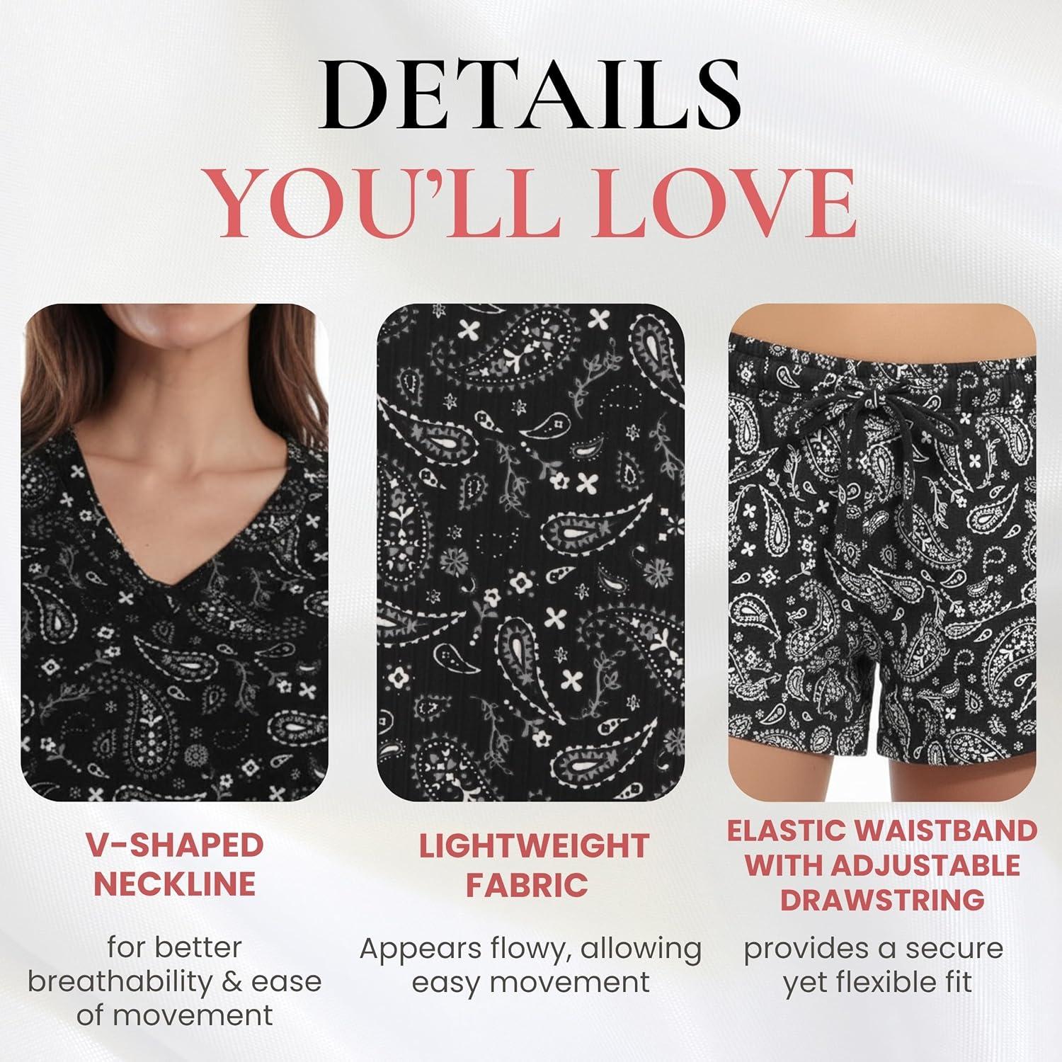 imageJust Love Womens Pajama SetSoft Cheetah