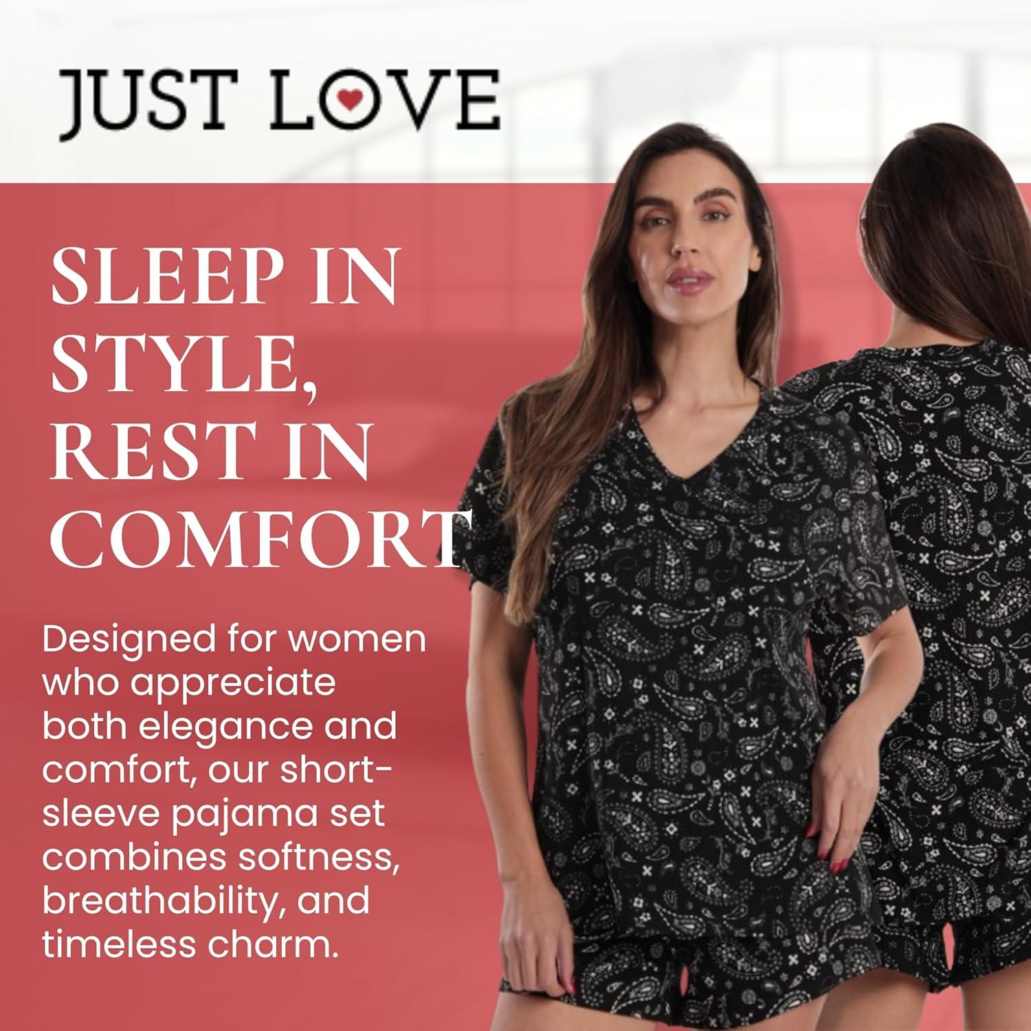 imageJust Love Womens Pajama SetSoft Cheetah