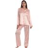 Satin Peachy Pink Stretch Fabric