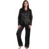 Satin Solid Black Stretch Fabric