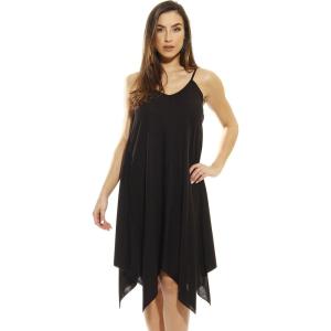 Just Love Handkerchief Dress Summer Dresses(Heathered Black)