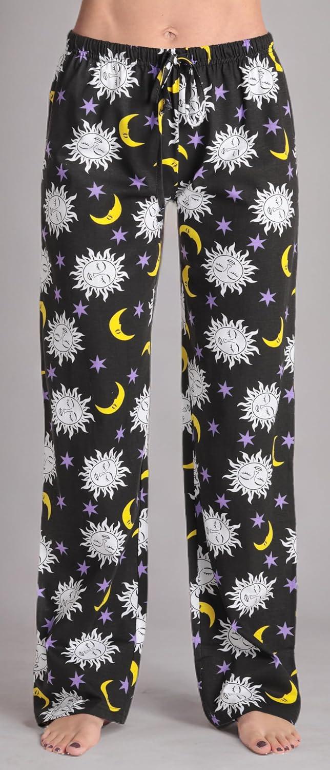 imageJust Love Women Buffalo Plaid Pajama Pants SleepwearBlack Astro Moon Sky