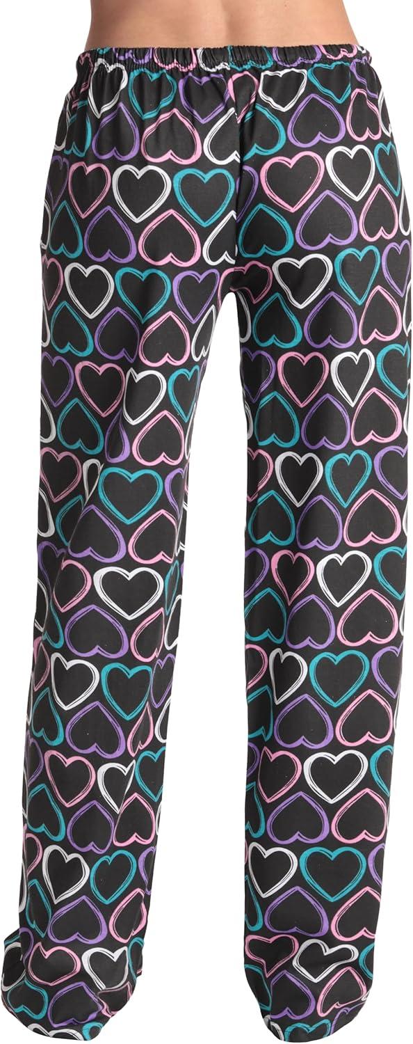 imageJust Love Women Buffalo Plaid Pajama Pants SleepwearBlack Chalk Hearts