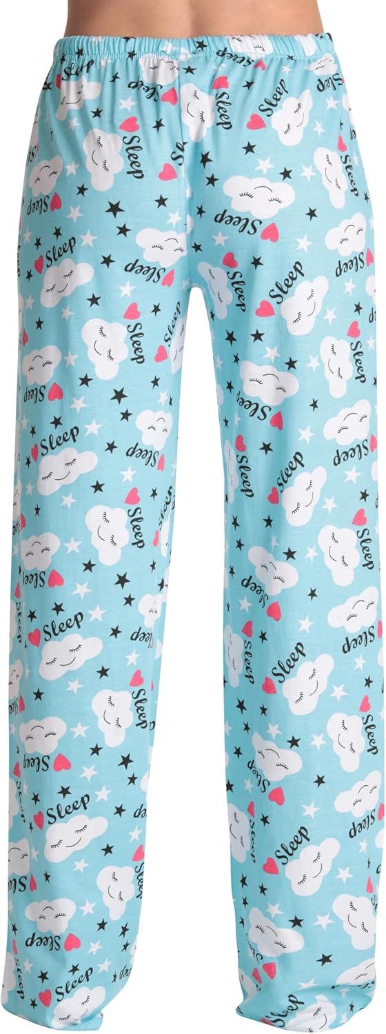 imageJust Love Women Buffalo Plaid Pajama Pants SleepwearBlue Heart Sleep Sky