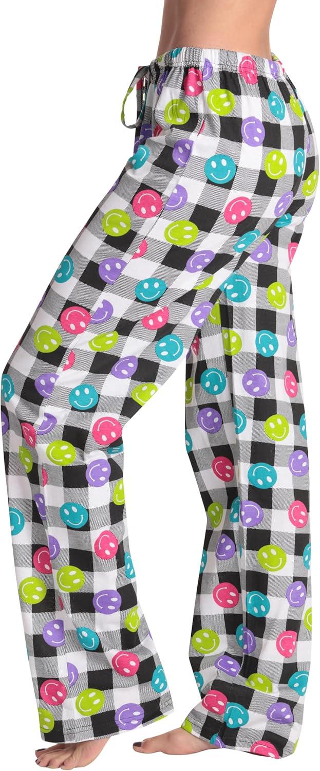 imageJust Love Women Buffalo Plaid Pajama Pants SleepwearMulti Buffalo Plaid Smiley