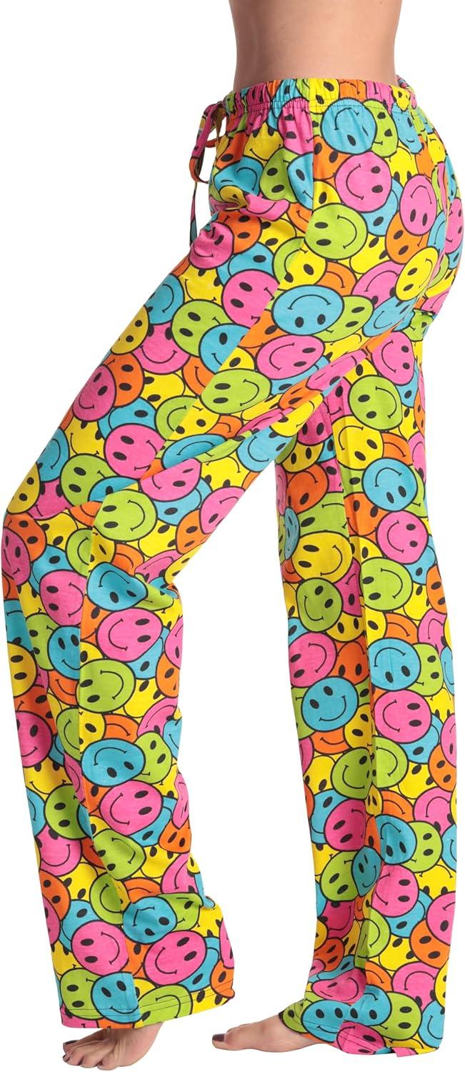 imageJust Love Women Buffalo Plaid Pajama Pants SleepwearMulti Tossed Smiley
