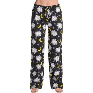 Just Love Women Buffalo Plaid Pajama Pants Sleepwear(Black – Astro Moon Sky)