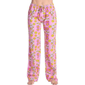 Just Love Women Buffalo Plaid Pajama Pants Sleepwear(Pink – Sleep Smiley)