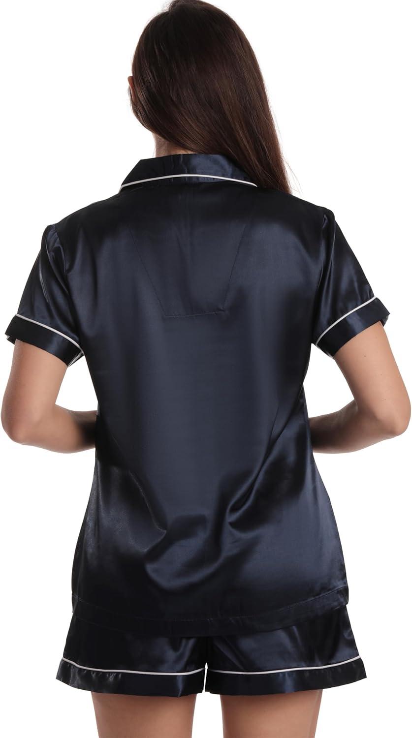 imageJust Love Womens Pajama SetSatin Navy