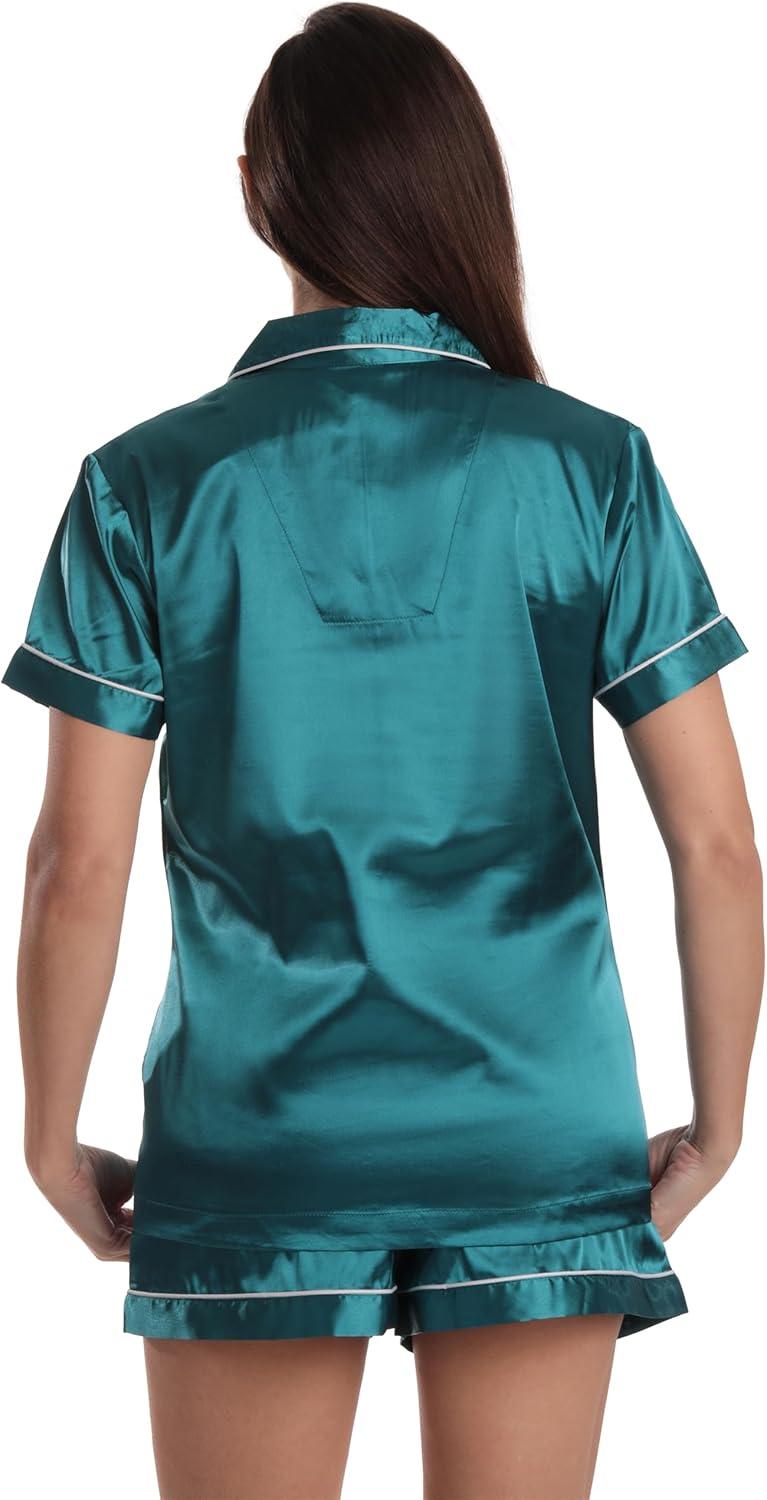 imageJust Love Womens Pajama SetSatin Peacock