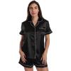 Satin Solid Black