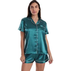 Just Love Womens Pajama Set(Satin Peacock)