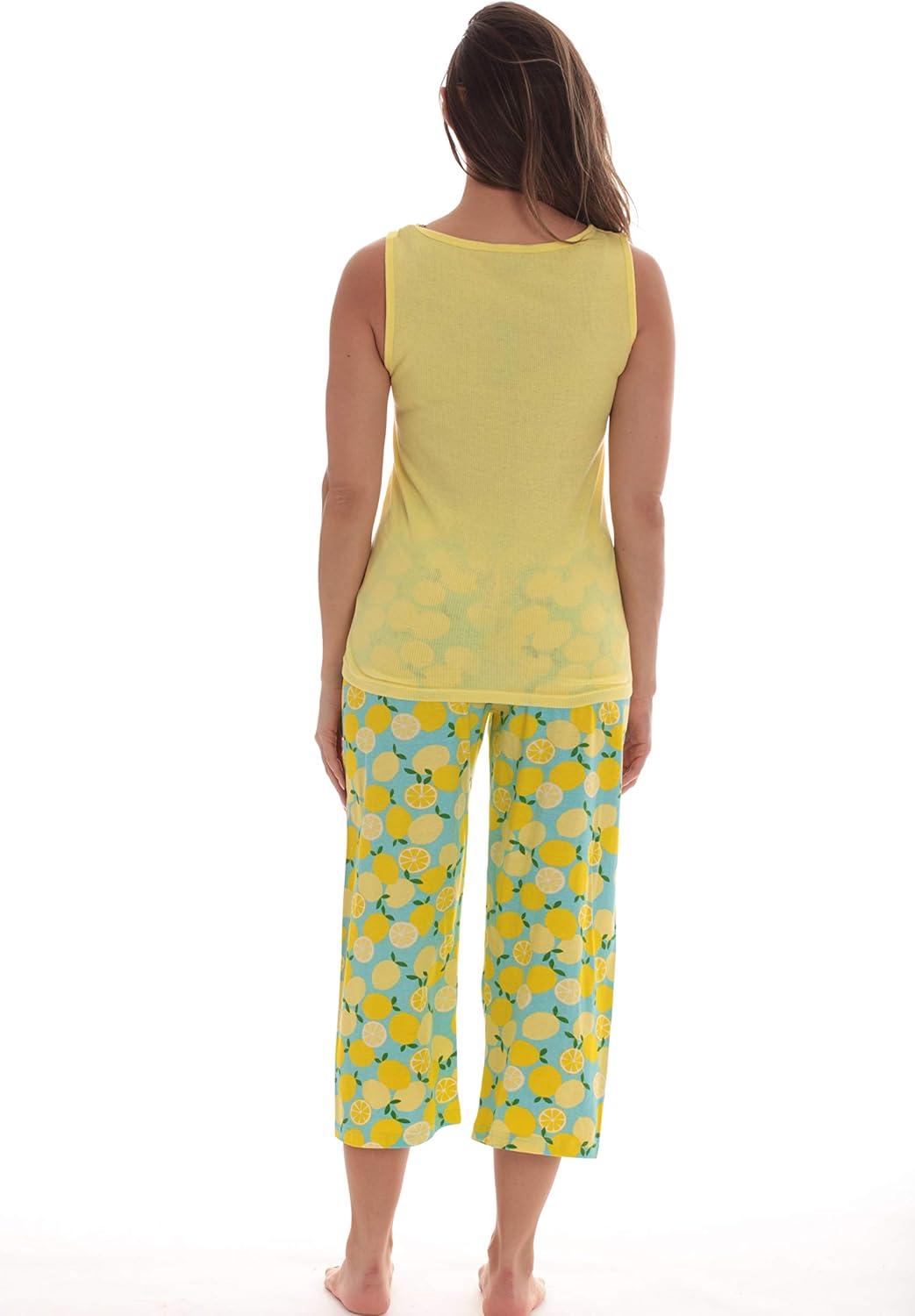 imageJust Love 100 Cotton Capri Sets Women SleepwearYellow Keep It Fresh